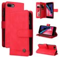 thumbnail image 1 of Case for iPhone 8 Plus/7 Plus Cover Zipper Pocket Wallet Case Magnetic Protective - Red, 1 of 5