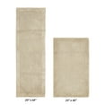 thumbnail image 2 of Better Trends 2 Piece Premium Bathroom Rug Set 100% Cotton Soft Tufted Reversible Bath Rug Water absorbent Bath Mat Ideal for Bathroom Shower and Tub Use, Edge Collection Sand (24" x 40" | 20" x 60"), 2 of 5