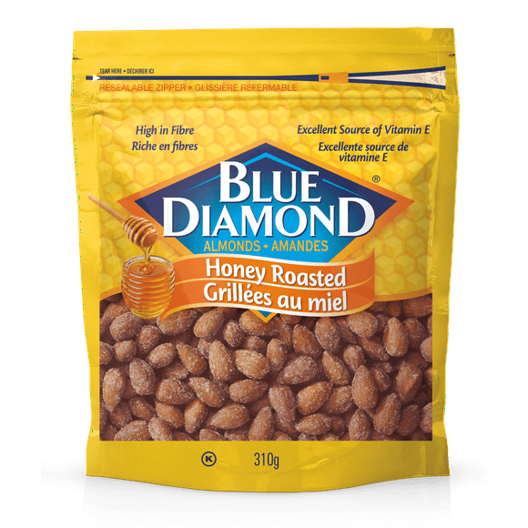 Blue Diamond Honey Roasted Almonds 310g, BD Honey Roasted Almonds 310g