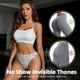 thumbnail image 4 of Thongs for Women - Cute Piggy Ballerina No Show Seamless Womens Thongs Underwear, Breathable G String Thongs for Women, Ladies Stretch Low Rise Thong Bikini Panties Briefs, 4 of 5