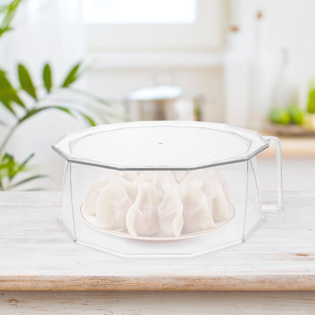 Minkissy 1Pcs Clear Food Protector for Tableware Heat Preservation and Design