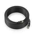 thumbnail image 1 of Ethernet Cable 100 ft CAT6 High Speed Internet Network LAN Cable Cord, Outdoor Waterproof (Black), 1 of 15