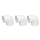 thumbnail image 4 of 12 piezas accesorios de tubería de PVC adaptador de codo de 90 grados juntas de suministro de agua de plástico de 2 vías(32mm), 4 of 14