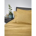 thumbnail image 1 of Safdie & Co. Premium Ultra Soft Bedding Heathered Sheet Set 4PC King Mustard, 1 of 2