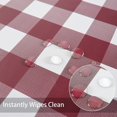 thumbnail image 2 of LAICAIW 100% Waterproof Vinyl Table Cloth, Oil-Proof Spill-Proof PVC Rectangle Tablecloth, Wipeable Plastic Table Cover for Outdoor, Picnic, Camping, 2 of 7