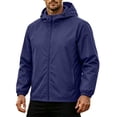 thumbnail image 5 of FchengtaiS Men's Packable Rain Jackets Full Zip Up Hooded Windbreakers Lightweight Raincoats for Outdoor Sports, 5 of 8