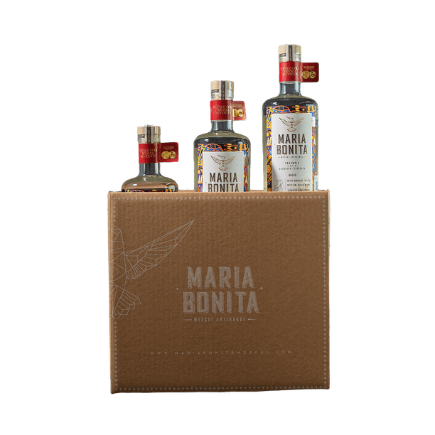 Caja 6pz María Bonita Mezcal Artesanal 750ml Ensamble de Agave Salmiana y Cupreata Maria Bonita María Bonita Spirits Mezcal Artesanal