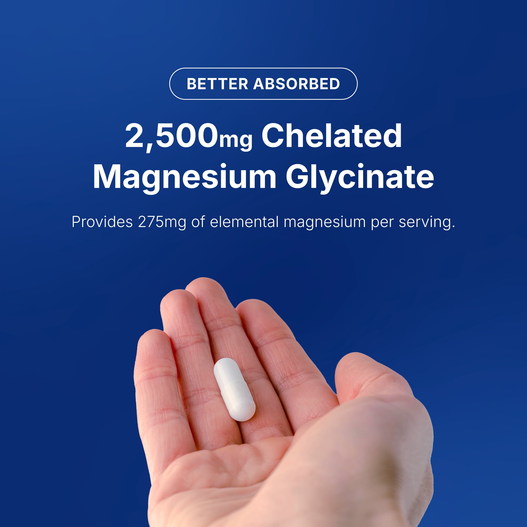 Noophoric 2500mg Chelated Magnesium Glycinate - Sleep Aid, Anxiety & Stress Relief Supplement, 540 Capsules (6 Pack)