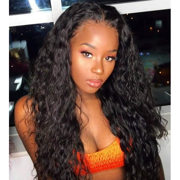 TopLLC Wigs Fashion Front Lace Wig Women Small Roll Long 65cm Red curly hairline