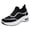 Black, variant on Breathable Walking Shoes for Women Slip on Chunky Hiking Sneaker Summer Comfortable Running Shoe with Arch Support Purple Size 8
