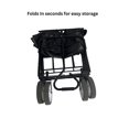 thumbnail image 4 of Iron Bar Foldable Large Wheels Wagon, Black, 4 of 4