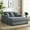 55" Blue-gray, variant on Euroco 55" Oversized Chaise Lounger Modern Style Sofa Couch ,with Pillows, Charge Station & Cup Holders, Chenille Fabric, Blue Gray