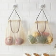 thumbnail image 6 of Hanging Mesh Storage Bag For Onion Potato Garlic Fruit Vegetable Organize Reusable Grocery Bags Hanging Mesh Garlics, 6 of 6