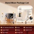 thumbnail image 6 of Honinst Stand Mixer, 4 QT 10+P Speeds with Tilt-Head Electric Mixer, 3-In-1 Kitchen Mixer with Dough Hook, Whisk, Beater, Bowl for Baking, Cake and Most Home Cooks, 6 of 8