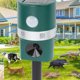 thumbnail image 3 of Repelente de pájaros con energía solar repelente de animales solar ultrasónico de alta sensibilidad multifunción con sensor de movimiento PIR para granja para patio ANGGREK Otros, 3 of 8
