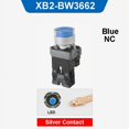 thumbnail image 3 of XB2-BW Interruptor pulsador de metal momentáneo/de reinicio automático de 22 mm con luz LED NO/NC 24 V 220 V 380 V Verde Rojo Amarillo Azul Blanco, 3 of 5