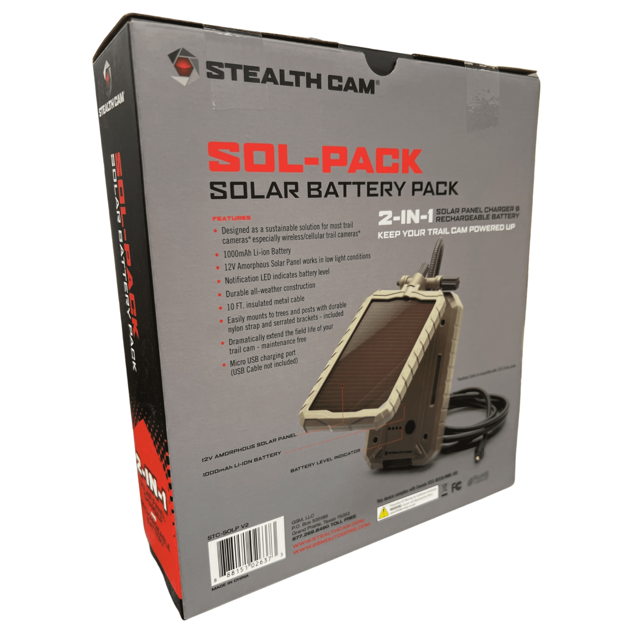 stcsolp Stealth Cam STC-SOLP Stealth Solar Power Panel 