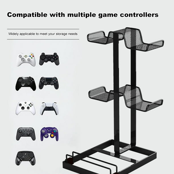 Estante de almacenamiento para ordenador, soporte para mando de videojuegos de 3 niveles para Xbox One, PS4, regalos para jugadores