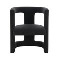 thumbnail image 2 of Fauteuil d'Appoint en Bouclé Noir Ada, 2 of 6