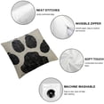 thumbnail image 6 of nygtbtfer White Dog Paw Footprint Icon Isolated On Black Background Decoration Farmhouse Decor  Linen Home Decorative Throw Pillow Case Cushion Cover for Sofa Couch,  White, 6 of 7