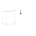 thumbnail image 1 of Mesita de noche de acrílico,Mesa auxiliar de acrílico transparente Mesa auxiliar transparente en capas,Mesa pequeña de acrílico,mesita de noche pequeña,compacta,Estatua de arte, 1 of 8