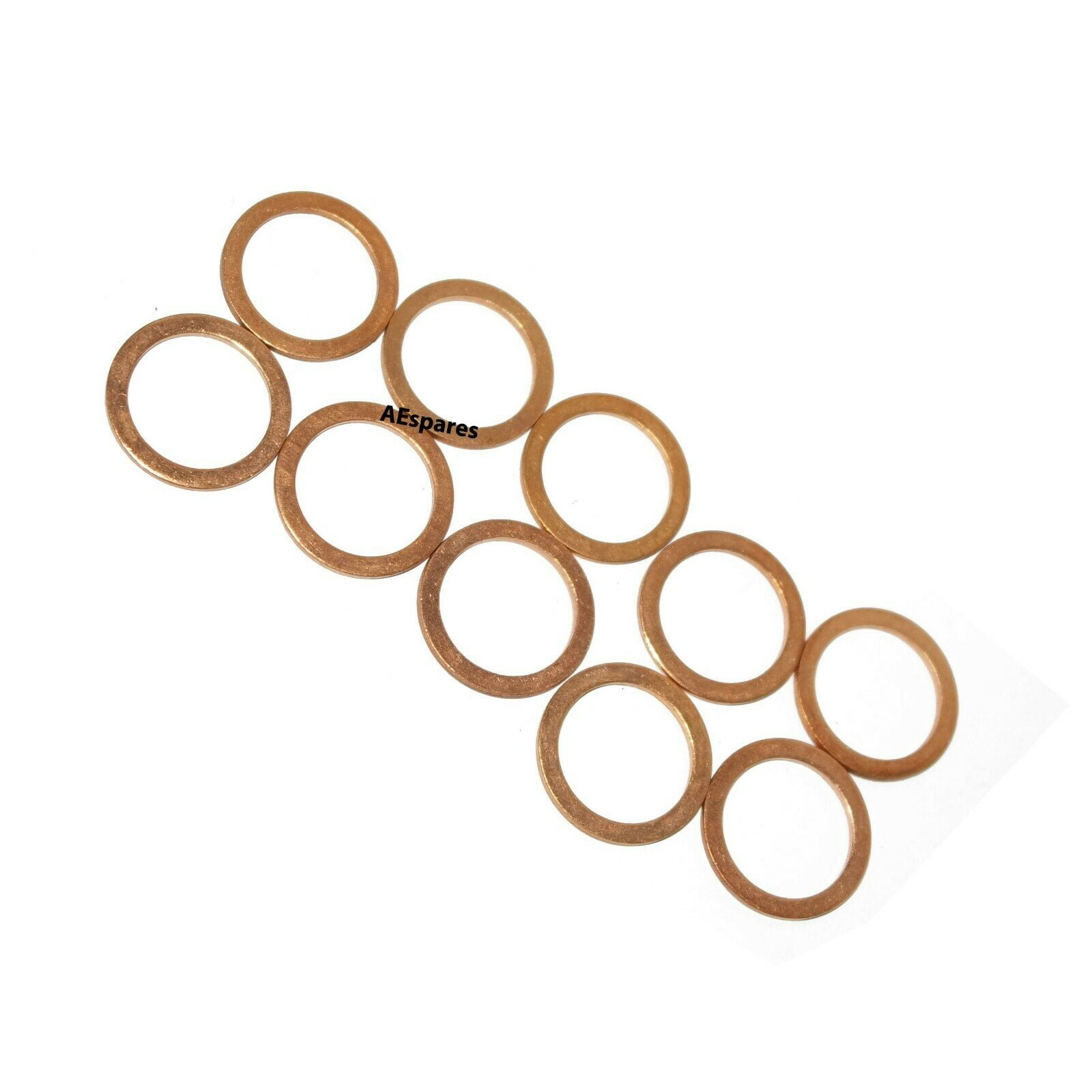 Details about   10 PCS MULTIPURPOSE COPPER CRUSH WASHER SEALING WASHER 18 mm x 24 mm @USD 