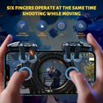 thumbnail image 2 of Controlador de juego móvil Newseego 6-Finger Trigger para PUBG, 2 of 7