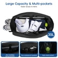 thumbnail image 4 of Bolsa de tenis KAVIGOR con compartimento para zapatos de 2 a 4 raquetas, 4 of 7