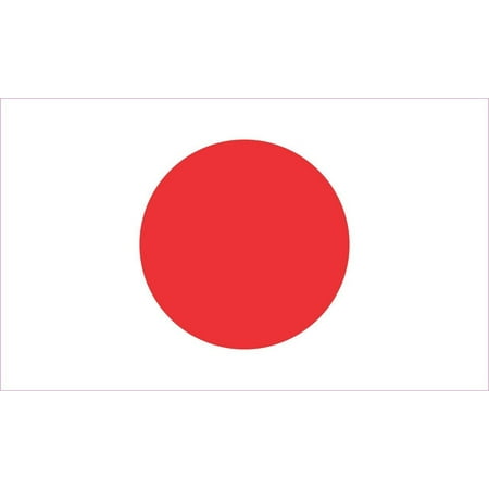 5in x 3in Japan Japanese Country Flag Bumper Sticker Decal Window Stickers Car Decals