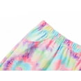 thumbnail image 6 of Beezizac Girls 2 piece Tie Dye Short Sleeve Comfortable Pajamas Swirl Smiling Face Size 8, 6 of 7