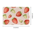 thumbnail image 3 of Haiem Strawberries Front Door Mat Indoor Outdoor Entrance, Waterproof All-Season, All-Weather Doormat, Durable Flannel Fabric, Fade Resistant, Low Profile, 16x24in, 3 of 9