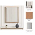 thumbnail image 5 of Home Decor Wall Art for House and Living Room - Paper Mache Wall Art with Wooden Frame Perfect Wall Decor for Dining Room - Canvas Hanging Wall Art for Home and Office Decor - 48" Ivory & Brown, 5 of 13