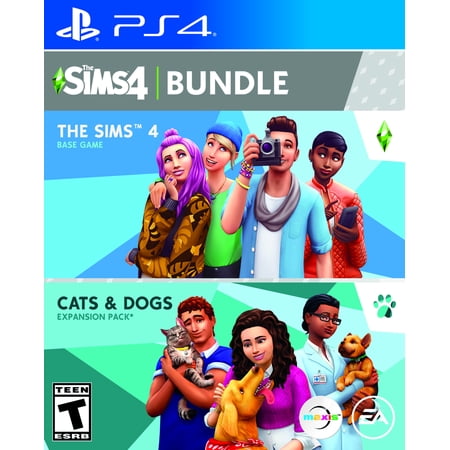 The SIMS 4 + Cats & Dogs, Electronic Arts, PlayStation 4, 014633375374