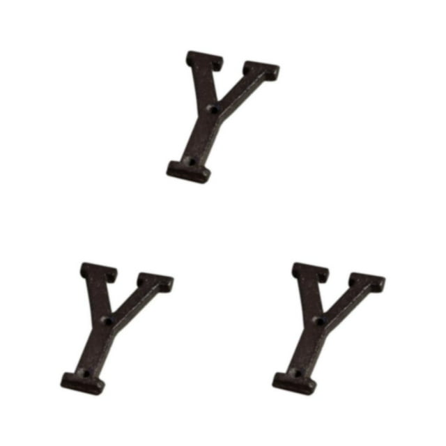 Maytalsory Metal House Number Plaque Durable And Rustproof Easy To Install Metal Letters House Numbers Iron Decoration Doorplate B17--Y 3Set