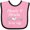 Pink and Black, variant on Inktastic Abuelo and Abuela Love Me- Heart Grandchild Boys or Girls Baby Bib