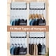 thumbnail image 5 of Organizadores de armario House DAY Magic Hangers, paquete de 8 unidades, color negro, 5 of 8