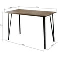 thumbnail image 5 of Inspirer Studio Bar Table Set, Modern Pub Table Dining Set, Kitchen Counter Height Dining Table Set (1 PCS (Table Rustic Brown Rectangle)), 5 of 5