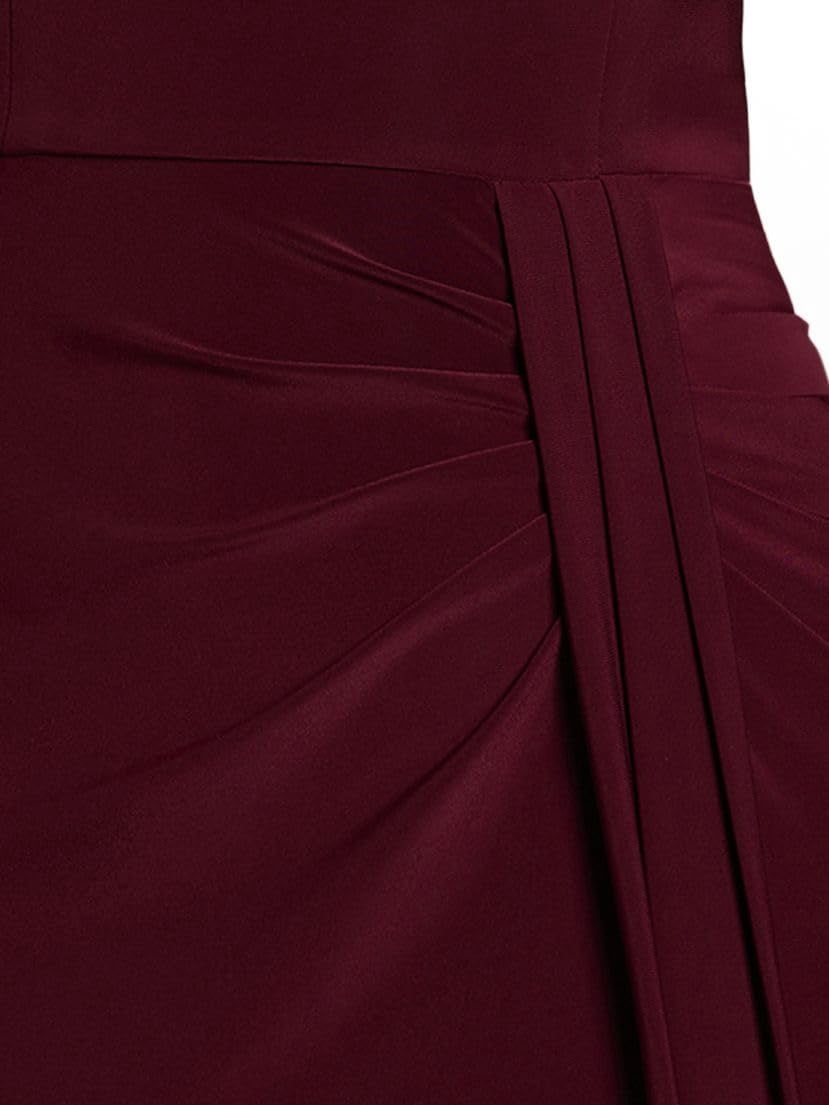 Kirablend Maren Jersey V-Neck Ruched Maxi Dress