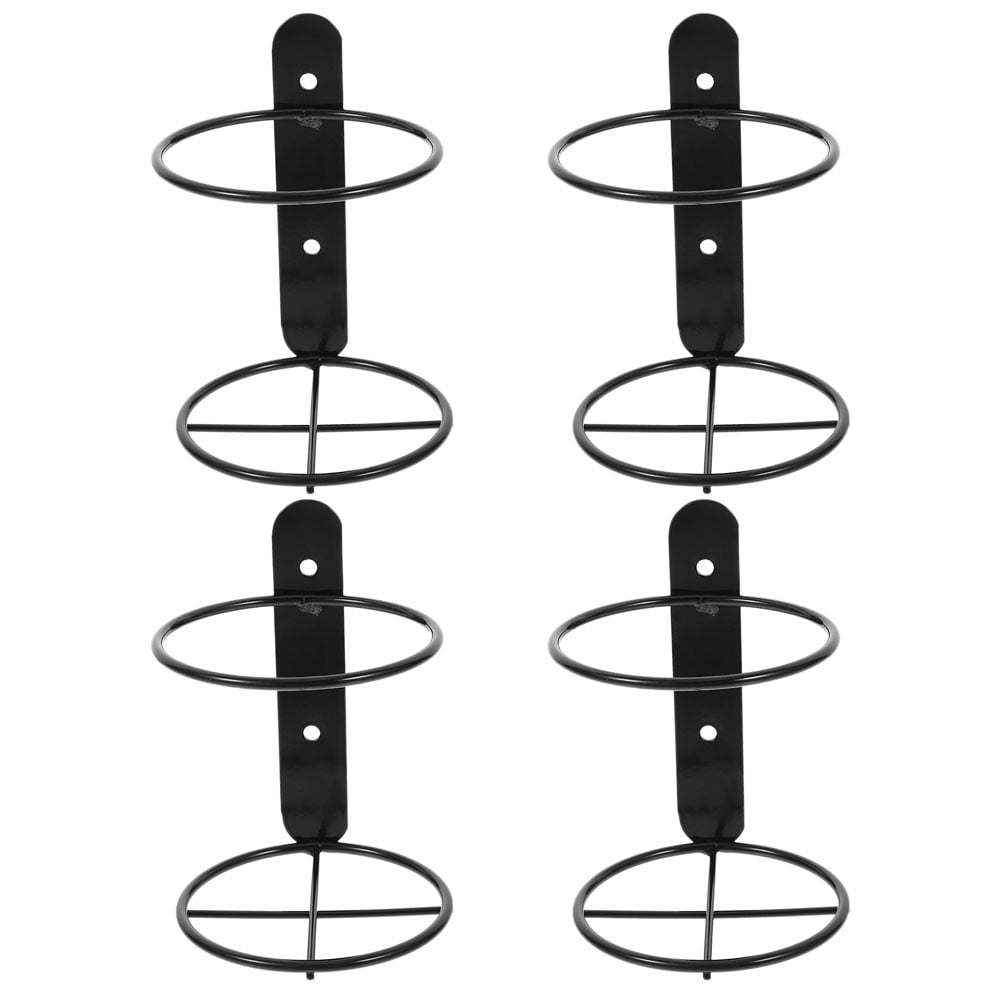 4Pcs Wall Mounted Wine Rack Beer Bottle Display Holder Single Bottle Wall Rack Metal Wine Holder