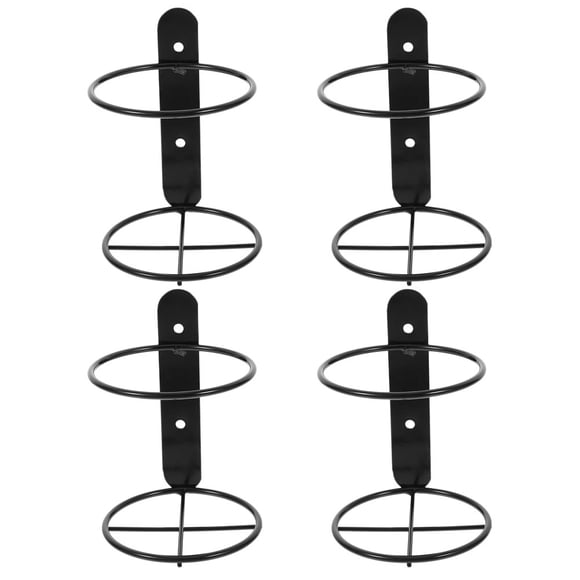4Pcs Wall Mounted Wine Rack Beer Bottle Display Holder Single Bottle Wall Rack Metal Wine Holder