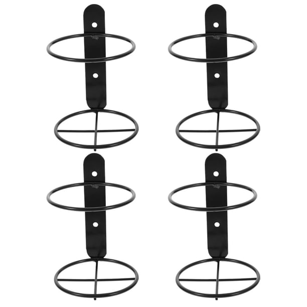 WORGEOUS 4 piezas de vínculo montada en la pared Botella de cerveza Soporte de botella de una sola botella Soporte de vino de metal
