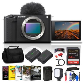 Sony ZV-E1 Mirrorless Camera (Black)   64GB Card   Extra Battery   Software(International Model)