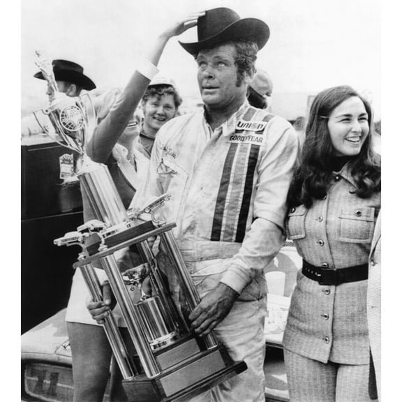 Nascar Racecar Driver Buddy Baker After Winning The Texas 500 History (18 x 24)