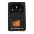 thumbnail image 2 of Interruptor De Fusible De Enchufe Shamjiam IEC 320 C14 Amarillo Toma de corriente macho, 2 of 6