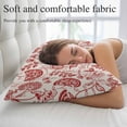 thumbnail image 5 of Red Spring Floral Pillow Protectors with Zipper Standard Size, Summer Botanical Farmhouse Soft Brushed Microfiber Breathable Throw Pillow Covers, Pillowcase for Couch Sofa Bedroom Living Room 20"x26", 5 of 9