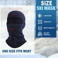 thumbnail image 3 of 2WIN2BUY Balaclava Ski Mask,Winter Fleece Warm Face Mask for Men & Women,Thermal Windproof Mask for Skiing,Snowboarding & Motorcycle Riding,Black, 3 of 10