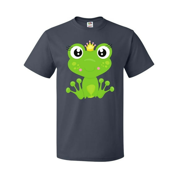 Inktastic Cute Frog, Green Frog, Frog Princess, Crown T-Shirt