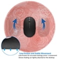 thumbnail image 4 of ZNDUO 2 Pack Round Mouse Pad Pink Rose Line Texture 7.9" Small Non-Slip Rubber Gaming Mousepad Desk Mat for Home Office, 4 of 7