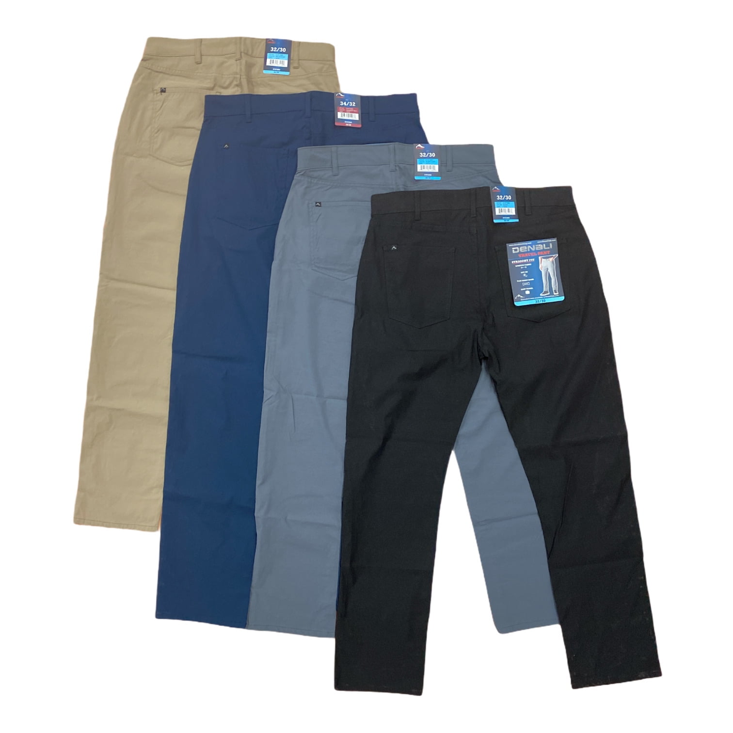 Denali Men's Flex Waistband Travel Pant, Straight Fit (Dusty Grey, 32/30) 