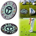 thumbnail image 2 of Golf Ball Mark with Golf Hat Clip Metal Golf Marker Removable Golf Ball Marker Alignment Ball Mark Golf Accessories 2PCS, 2 of 6